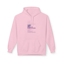 Load image into Gallery viewer, Love Joy Peace Kindness Unisex Midweight Softstyle Fleece Hoodie
