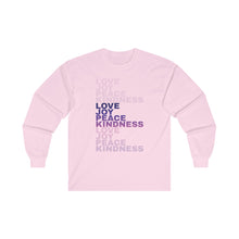 Load image into Gallery viewer, Love Joy Peace Kindness Unisex Ultra Cotton Long Sleeve Tee
