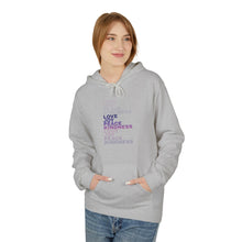 Load image into Gallery viewer, Love Joy Peace Kindness Unisex Midweight Softstyle Fleece Hoodie
